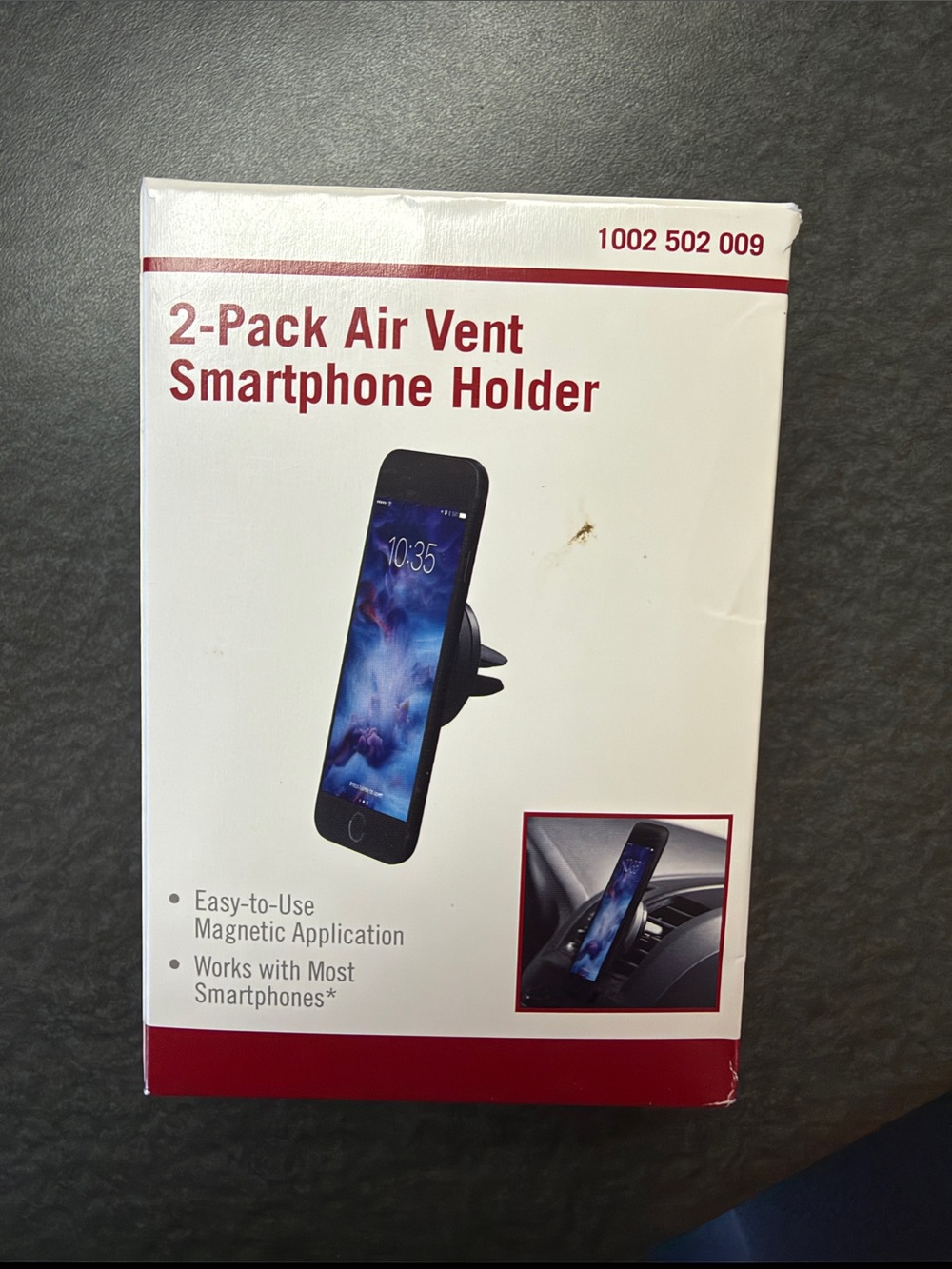 1 Air Vent Smartphone Holder – Black